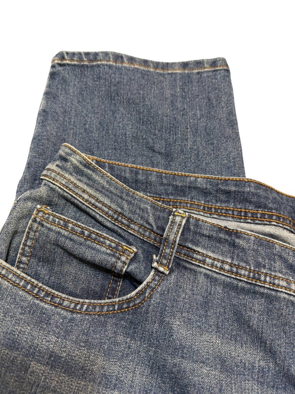Style & Co Slim Leg Blue Denim Jeans High Rise Flattering Petite Plus Size 20WP - Picture 2 of 4